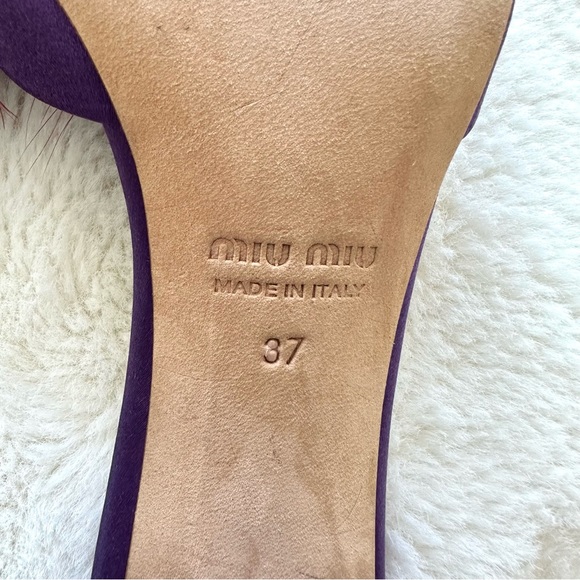 NEW!!! Miu Miu heel slides size 37 EU - Picture 6 of 7